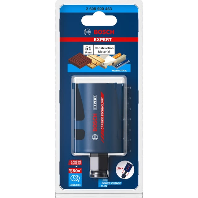 EXPERT Lochsäge Construction Material PC Plus, Ø 51mm