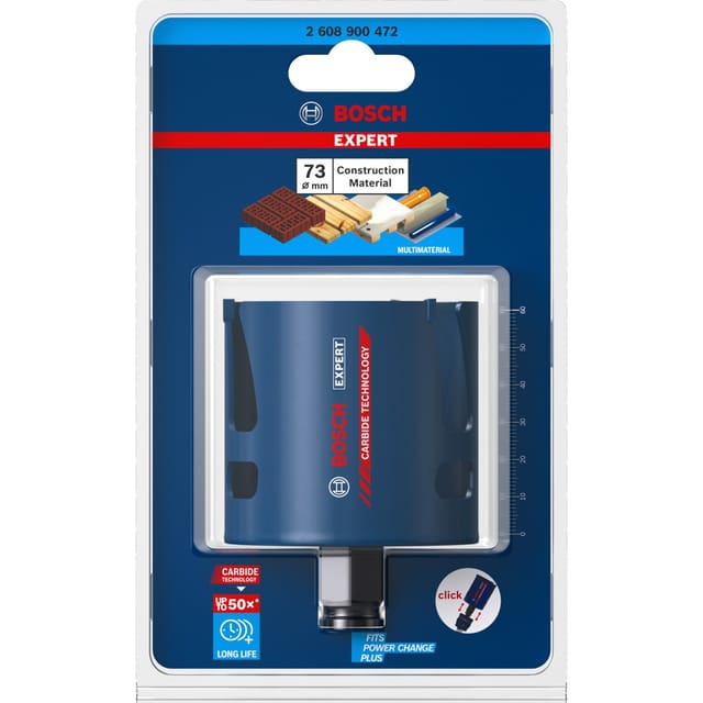 EXPERT Lochsäge Construction Material PC Plus, Ø 73mm