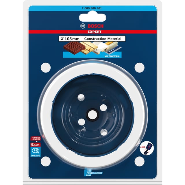 EXPERT Lochsäge Construction Material PC Plus, Ø 105mm