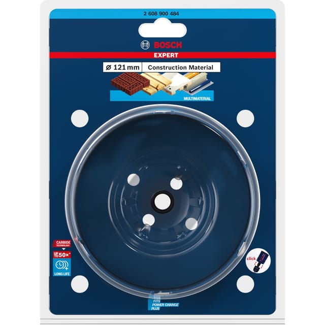 EXPERT Lochsäge Construction Material PC Plus, Ø 121mm