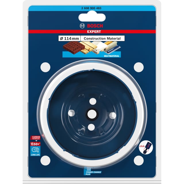 EXPERT Lochsäge Construction Material PC Plus, Ø 114mm
