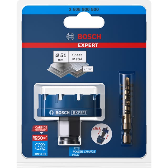 EXPERT Sheet Metal PC Plus Lochsäge, Ø 51mm