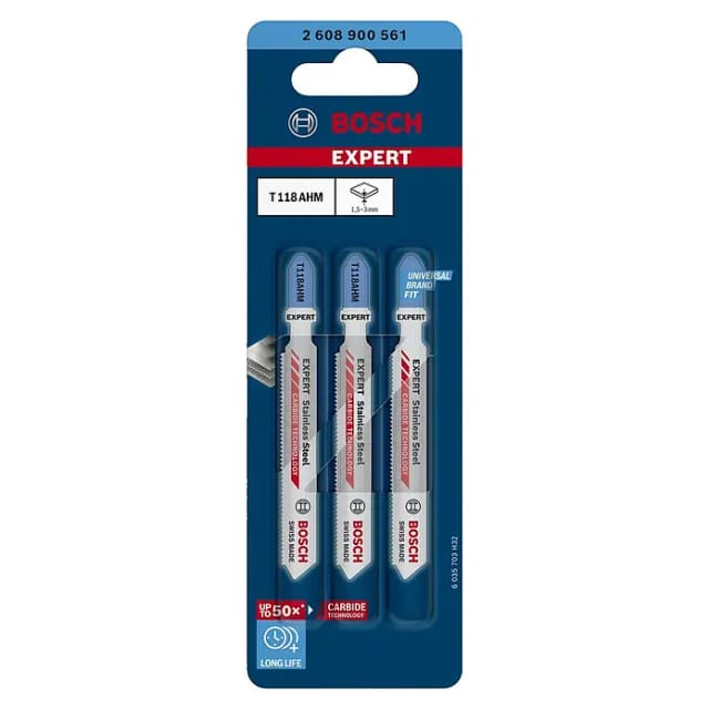 EXPERT Carbide Stichsägeblatt T 118 AHM ''Stainless Steel''