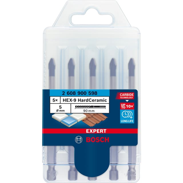 EXPERT HEX-9 HardCeramic Dachziegel-Bohrer, Ø 5mm