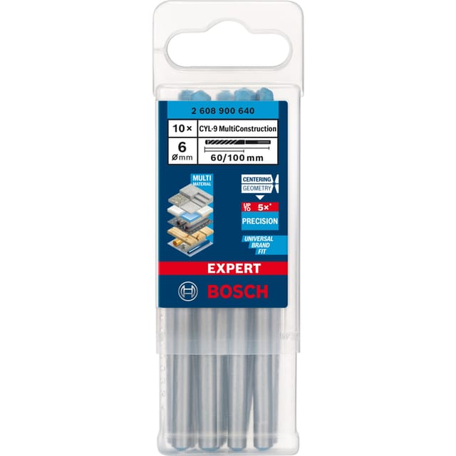 EXPERT CYL-9 MultiConstruction Bohrer, Ø 6mm, 10 Stück