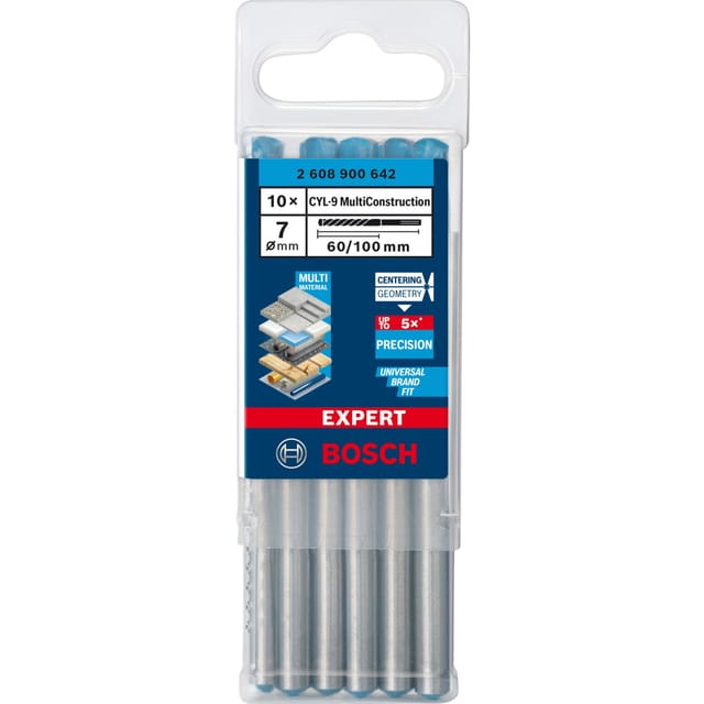 EXPERT CYL-9 MultiConstruction Bohrer, Ø 7mm, 10 Stück