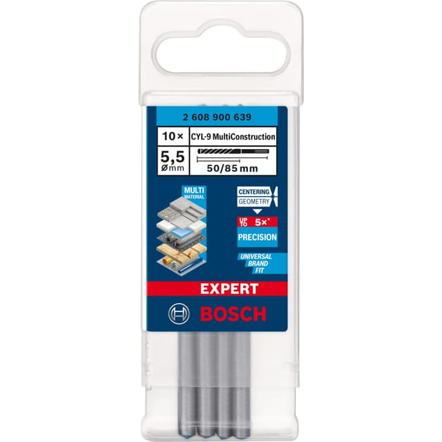 EXPERT CYL-9 MultiConstruction Bohrer, Ø 5,5mm, 10 Stück