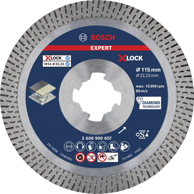 X-LOCK Diamanttrennscheibe Expert HardCeramic, Ø 115mm