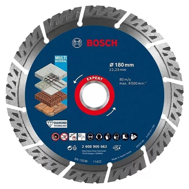 Diamanttrennscheibe Expert MultiMaterial, Ø 180mm