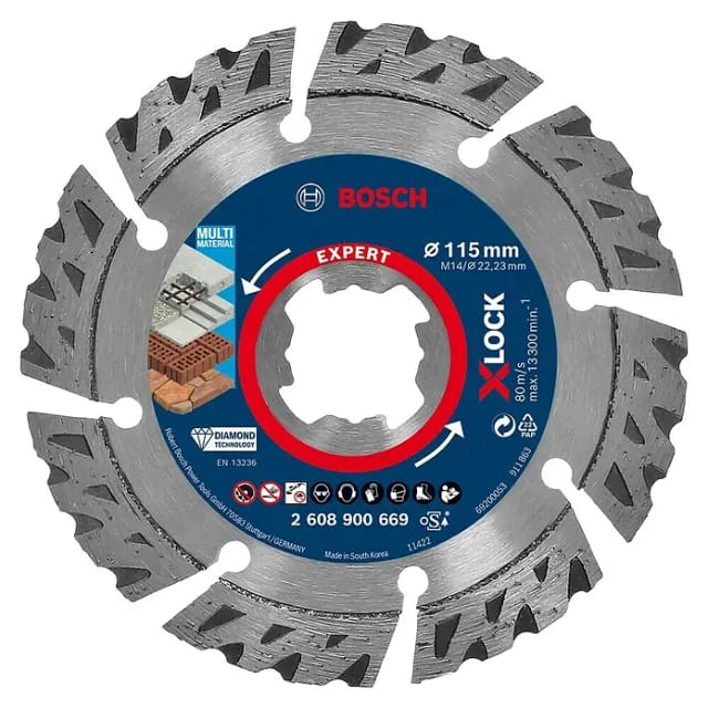 X-LOCK Diamanttrennscheibe Expert MultiMaterial, Ø 115mm