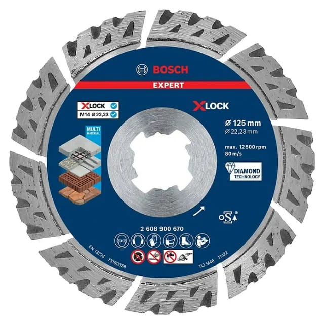 X-LOCK Diamanttrennscheibe Expert MultiMaterial, Ø 125mm