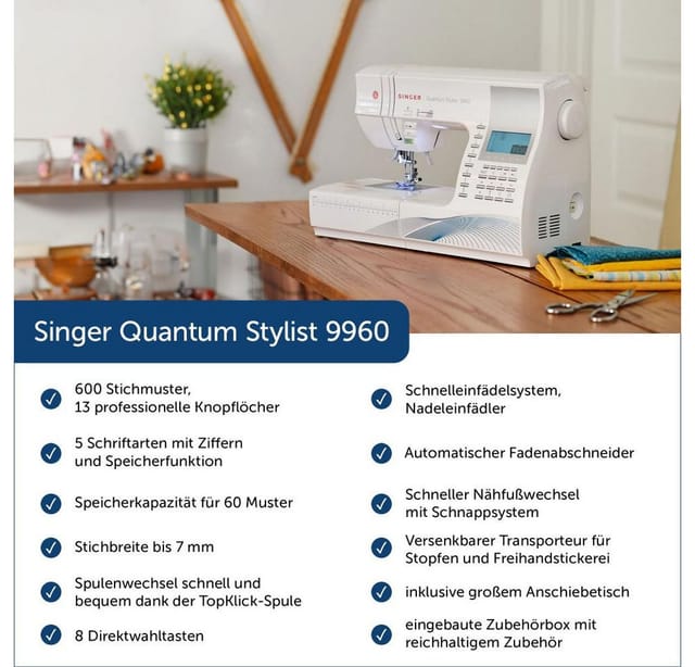 Quantum Stylist 9960, Nähmaschine