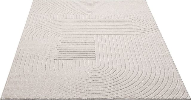 The Carpet - Santo Plus Moderner Teppich - Hochwertiger Wohnzimmer Schlafzimmer Teppich, Boho Design, Creme, 080 X 150 Cm