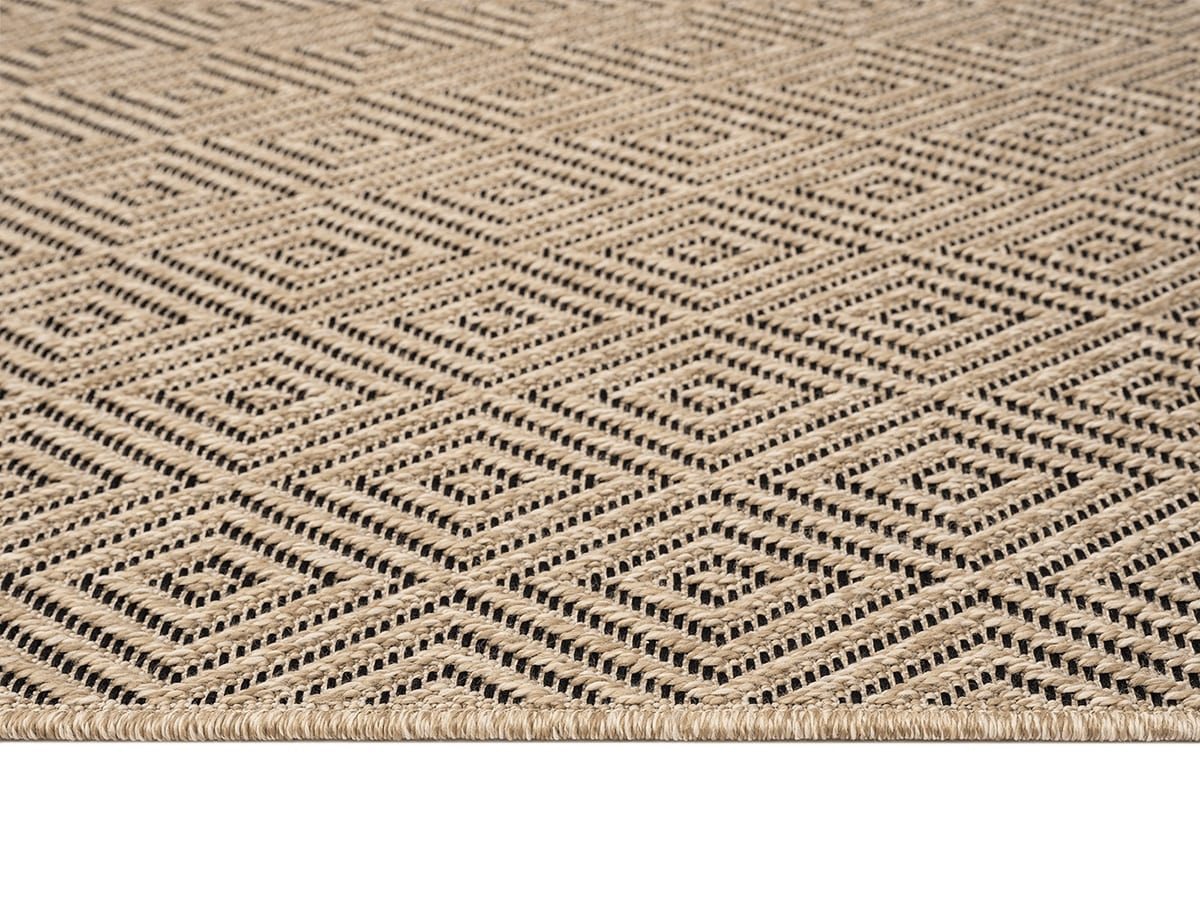 The Carpet Kansas In- Und Outdoor Teppich Im Natürlichen Jute-look, Wetterfest, Geeignet Für Terrasse, Natur, 200 X 290 Cm Bild 2