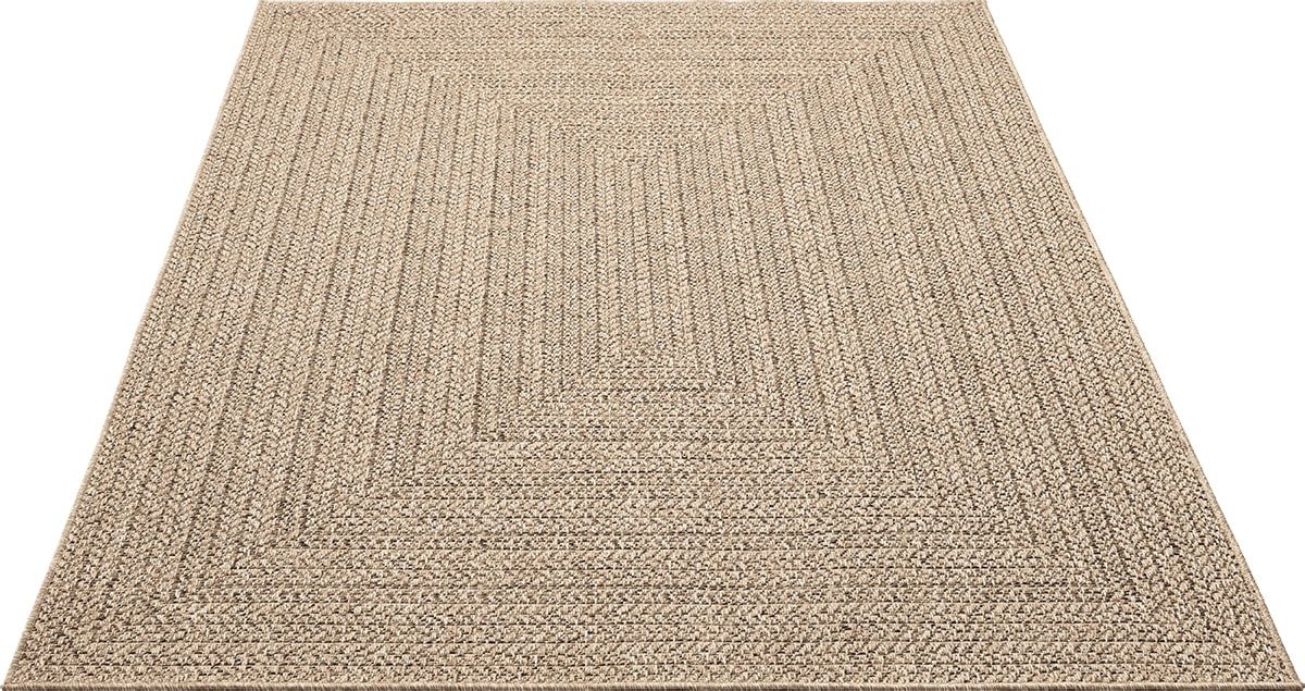 The Carpet Kansas In- Und Outdoor Teppich Im Natürlichen Jute-look, Wetterfest, Geeignet Für Terrasse, Natur, 120 X 170 Cm Bild 2