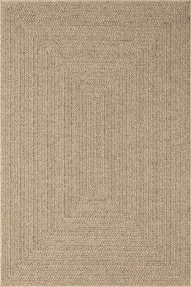 The Carpet Kansas In- Und Outdoor Teppich Im Natürlichen Jute-look, Wetterfest, Geeignet Für Terrasse, Natur, 120 X 170 Cm Bild 4
