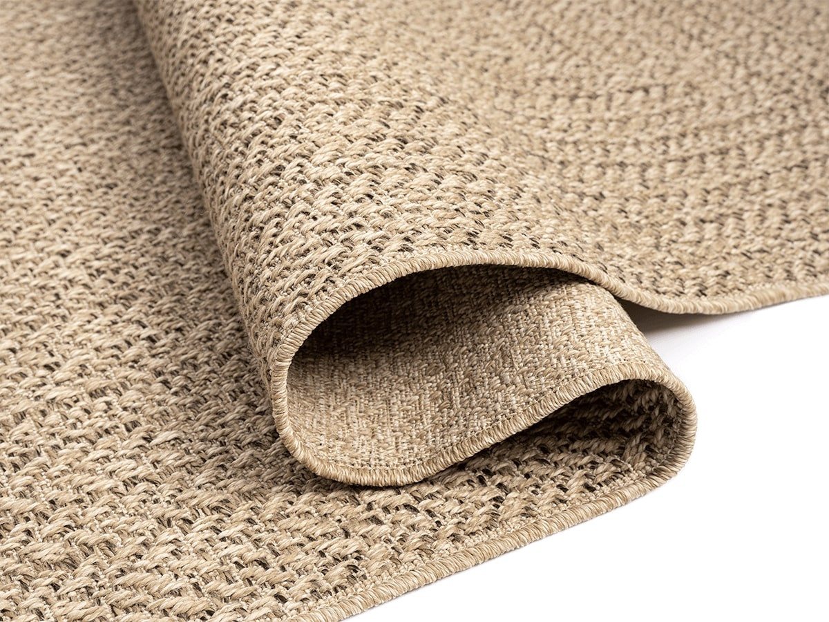 The Carpet Kansas In- Und Outdoor Teppich Im Natürlichen Jute-look, Wetterfest, Geeignet Für Terrasse, Natur, 120 X 170 Cm Bild 5