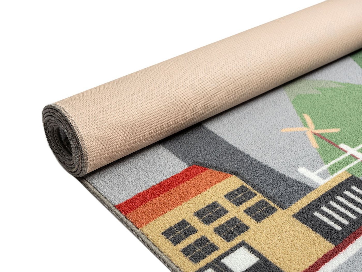 The Carpet - Happy Life Kinderzimmer, Kinderteppich, Spielteppich, Waschbar, Grau, 160 X 220 Cm Bild 5