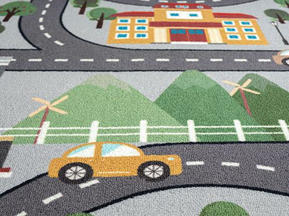 The Carpet - Happy Life Kinderzimmer, Kinderteppich, Spielteppich, Waschbar, Grün, 100 X 200 Cm Bild 2