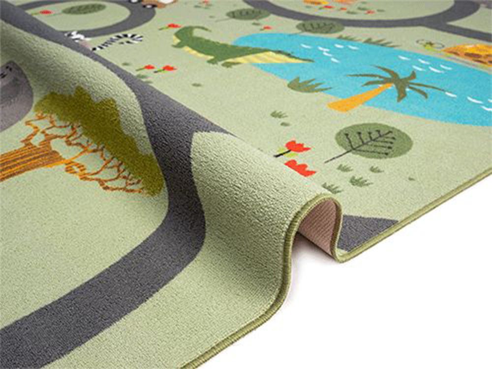 The Carpet - Happy Life Kinderzimmer, Kinderteppich, Spielteppich, Waschbar, Grün, 080 X 150 Cm Bild 5