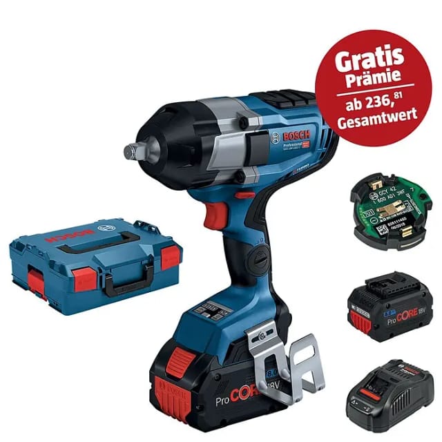 PRO Akku-Schlagschrauber BITURBO GDS 18V-1000 C Professional, 18Volt