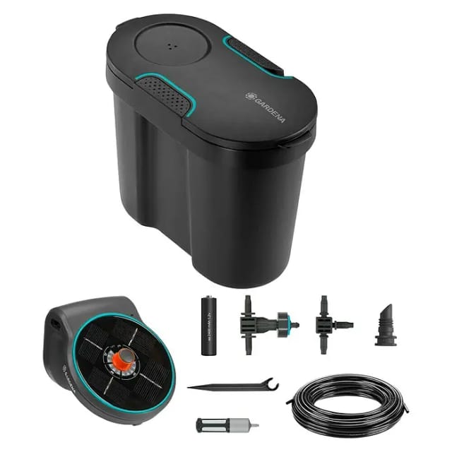 Solar-Bewässerung AquaBloom Set, inkl. Wasserbehälter, Bewässerungssteuerung