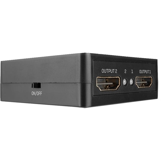 2 Port HDMI Splitter 18Gbps, kompakt