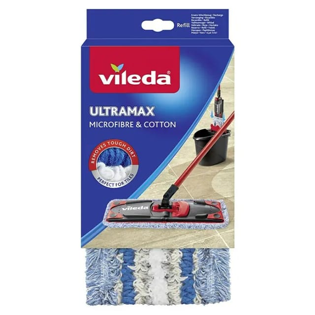 ULTRAMAX Ersatz-Wischbezug Microfibre & Cotton, extra feucht