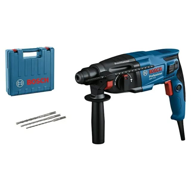 Bohrhammer GBH 2-21 Professional, mit 3-teiligen Bohrer-Set