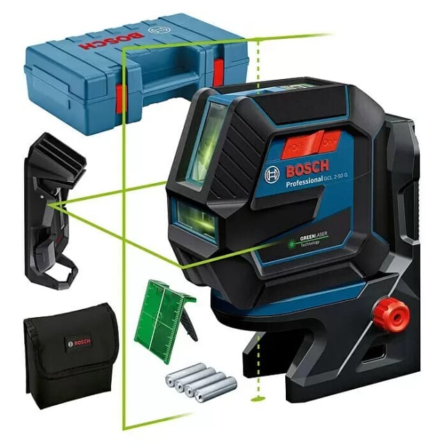 Kombilaser GCL 2-50 G Professional, mit Deckenklemme, Kreuzlinienlaser