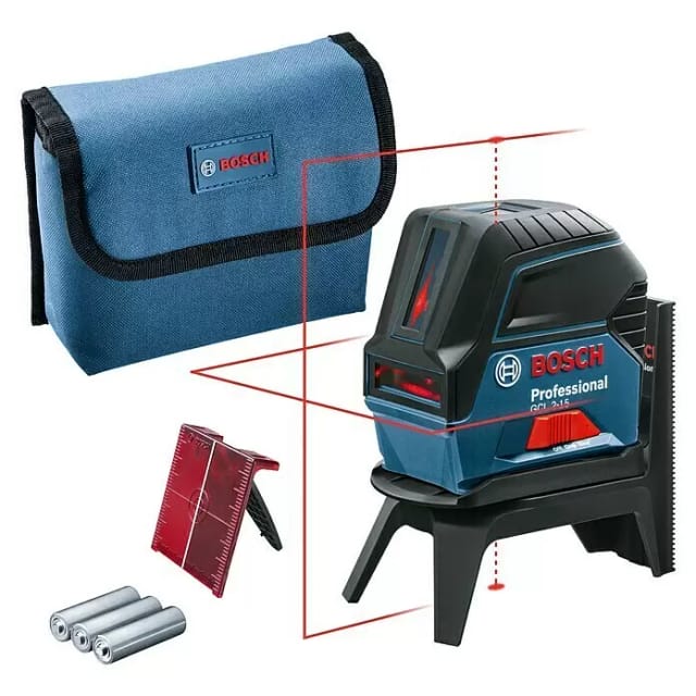 Kombilaser GCL 2-15 Professional, mit Deckenklemme, Kreuzlinienlaser