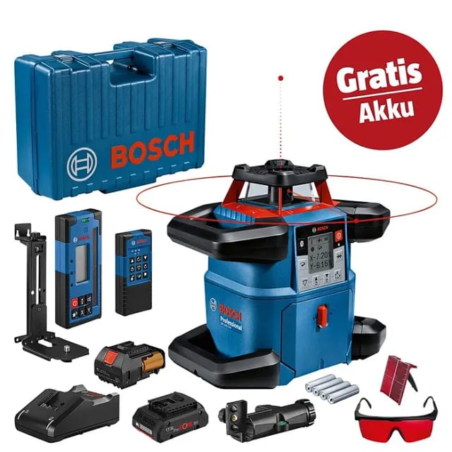 Akku-Rotationslaser GRL 600 CHV Professional, 18Volt, mit Halterung