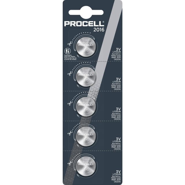Procell CR2016 Lithium-Knopfzelle, Batterie