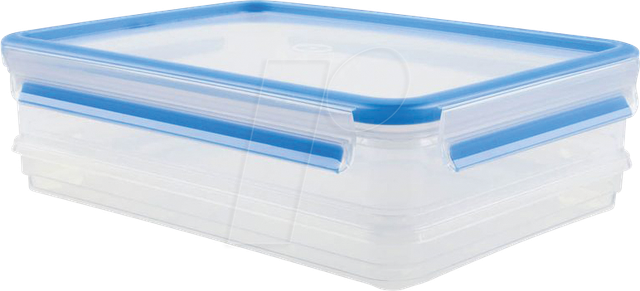 CLIP & CLOSE Aufschnittbox-System 1,65 + 1,0 Liter, 3-teilig, Dose