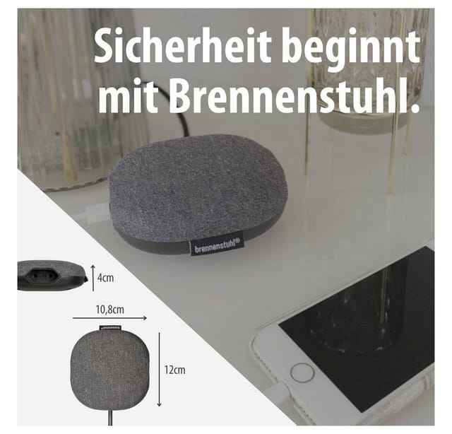 estilo Ladestation mit Textiloberfläche, Steckdosenleiste