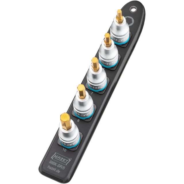 SmartRail 1/2" Steckschlüsseleinsatz-Satz Innensechskant, 5-teilig