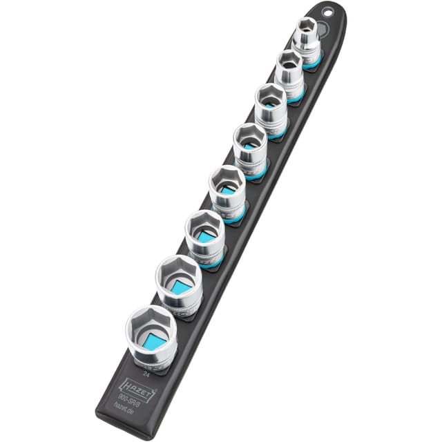 SmartRail 1/2" Steckschlüsseleinsatz-Satz Sechskant, 8-teilig