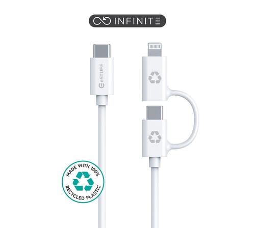 Estuff Es600170 Usb-kabel 1m Usb-c/lightning Weiß
