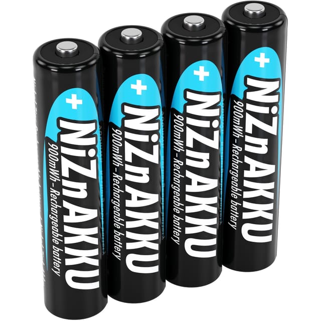 NiZN Akku Micro AAA 900mWh 4er