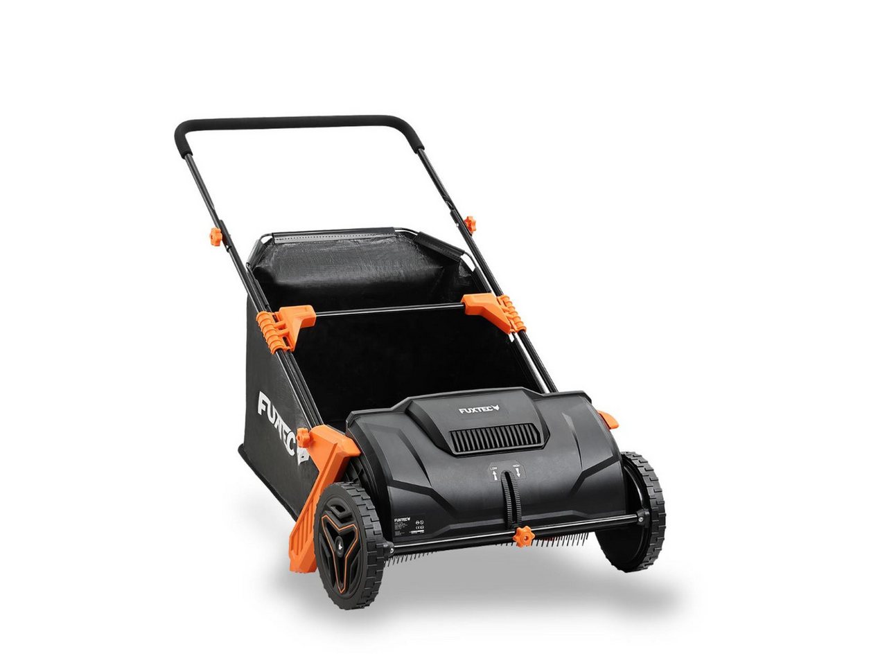 Laubsammler Fx-ls52, Grasschnittsammler Mit 530mm Arbeitsbreite, 0-40mm Arbeitstiefe, Einem Ca. 100l Großen Graßfangkorb Und 6,5 Kg - Fuxtec Bild 4