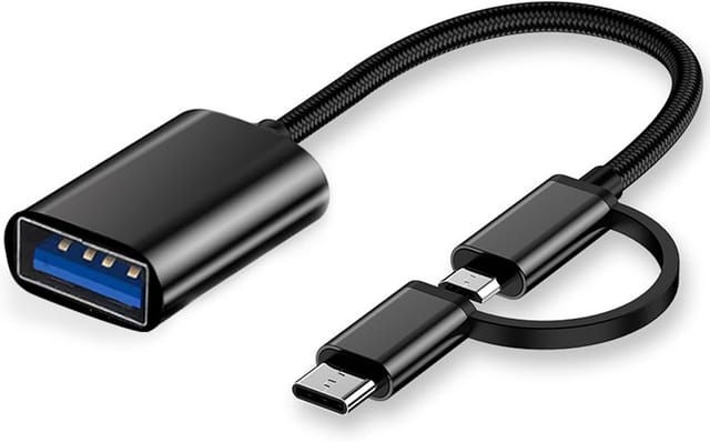 2-in-1-otg-adapter Und Kabel, Usb C Auf Usb-buchse/micro Auf Usb, Kompatibel Mit Imac, Android, Google, Samsung Galaxy Und Mehr