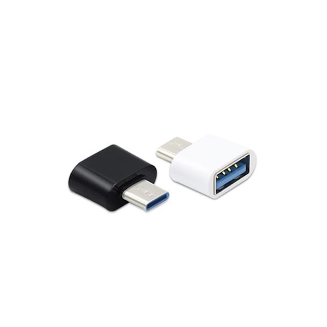 Usb-c-auf-usb-2.0-adapter, 2er-pack, Otg-usb-c-auf-usb-a-adapter, Kompatibel Mit Macbook, Usb-c-smartphones Und Typ-c-geräten (schwarz Und Weiß)