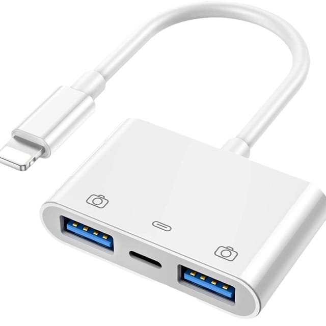 Usb-zu-ladeadapterkabel Usb-a-kamerastecker Otg 3.0 Iphone-buchsenladegerät Für 14 13 12 11 Pro Max 7 8 Plus X Se Xs Xr Ipad Air Tablet Cle