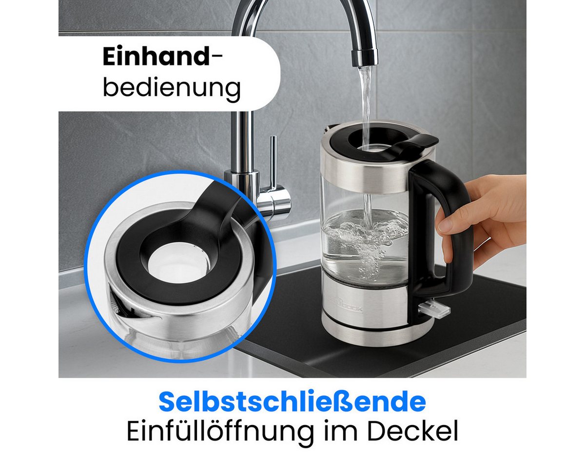 Glas-Wasserkochher PC-WKS 1228 G, Wasserkocher Bild 5