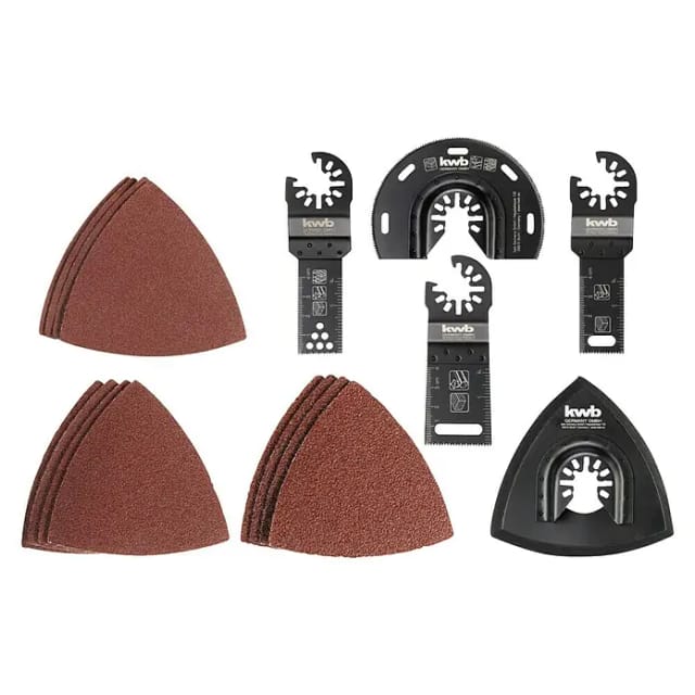 Multi-Tool-Set für Holz, Metall, Kunststoff, 17-teilig, Schleifscheibe