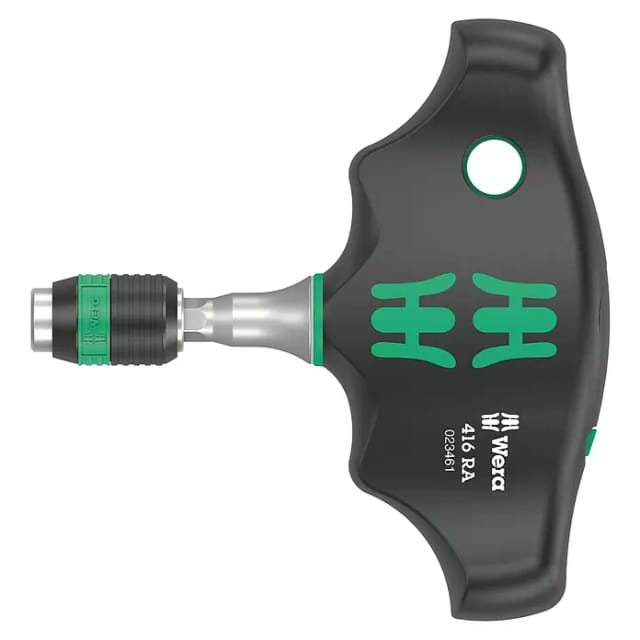416 RA Quergriff-Bits-Handhalter mit Ratschenfunktion, Schraubendreher