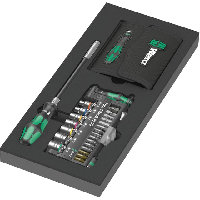 9750 Kraftform Kompakt und Tool-Check PLUS Set 1, 57-teilig, Werkzeug-Set