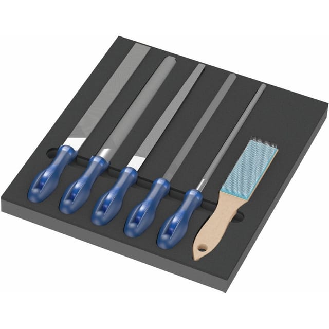9783 Schaumstoffeinlage PFERD Feilen-Set 1, 6‑teilig