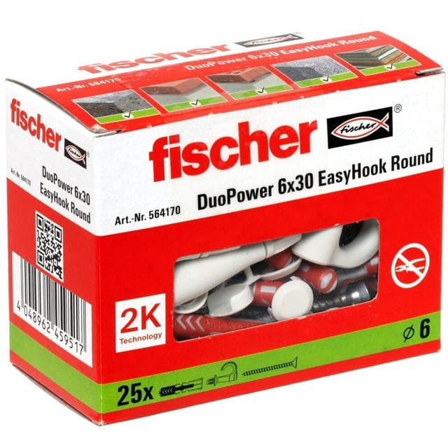 EasyHook Round DuoPower 6x30, Dübel