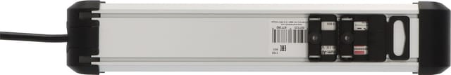 Premium-Alu-Line Steckdosenleiste 6-fach